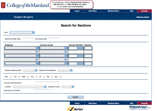 Picture of WebAdvisor Search