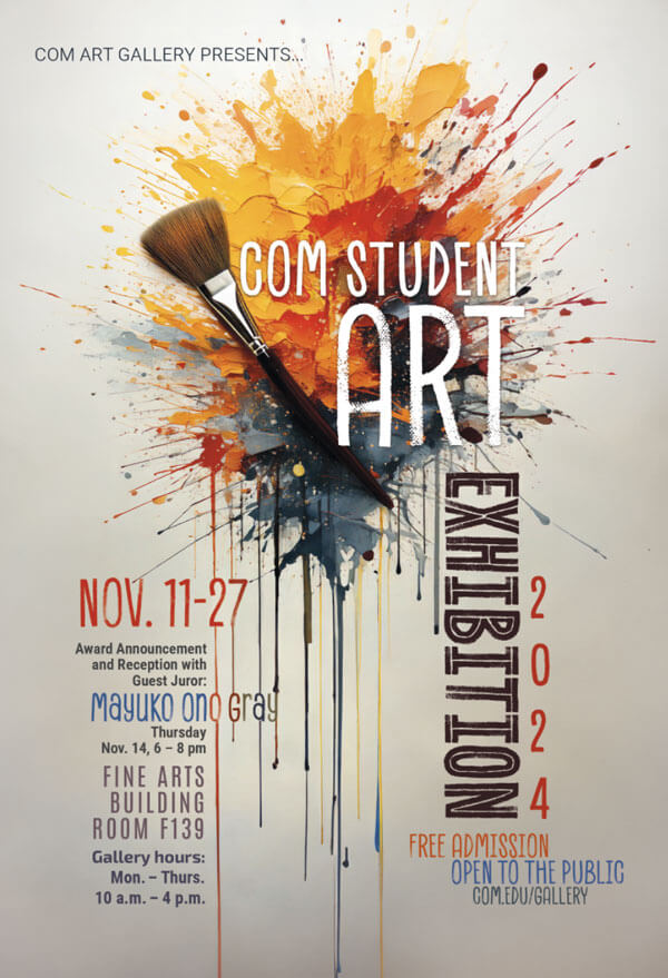 Student Art Exhibition show poster