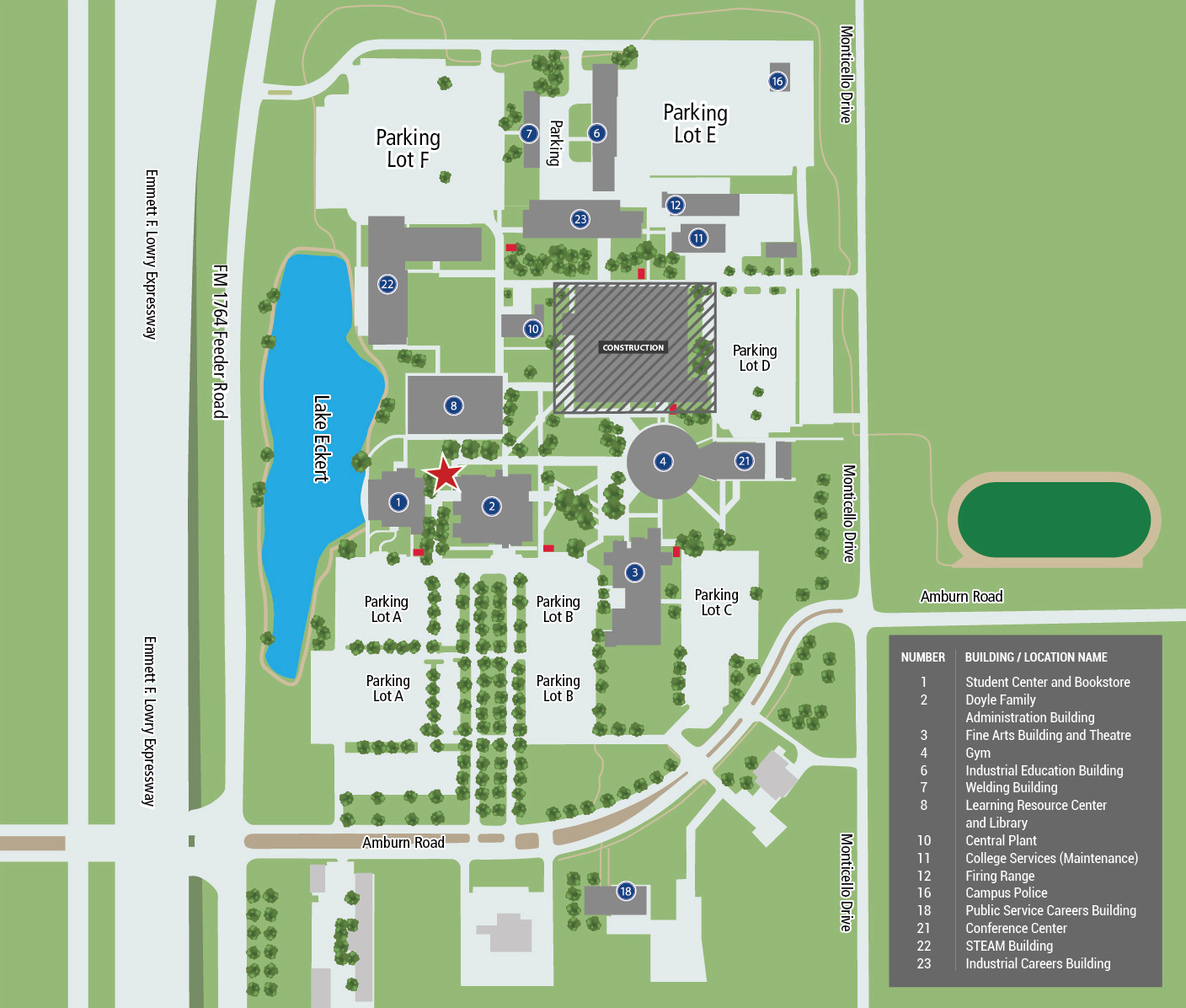 Campus Map: You Are Here