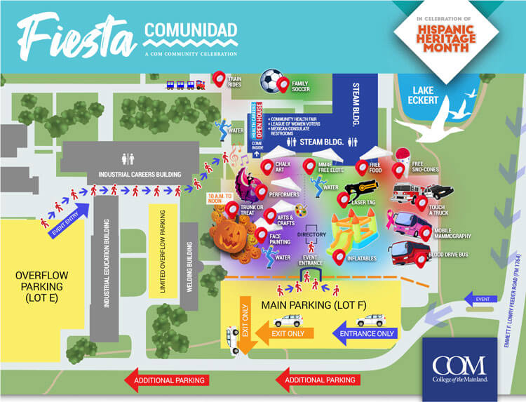 Event Map for Fiesta Comunidad