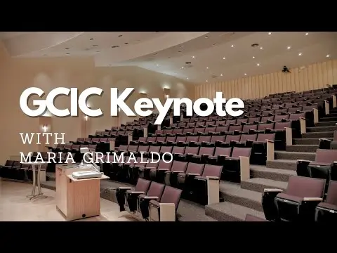 Video poster for Maria Grimaldo keynote