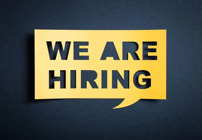 We Are Hiring graphic