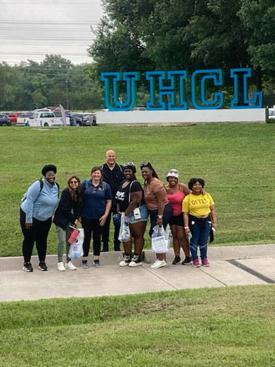 Students at UHCL campus