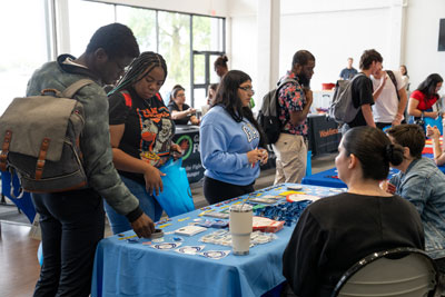 Students at Community Resource Fair